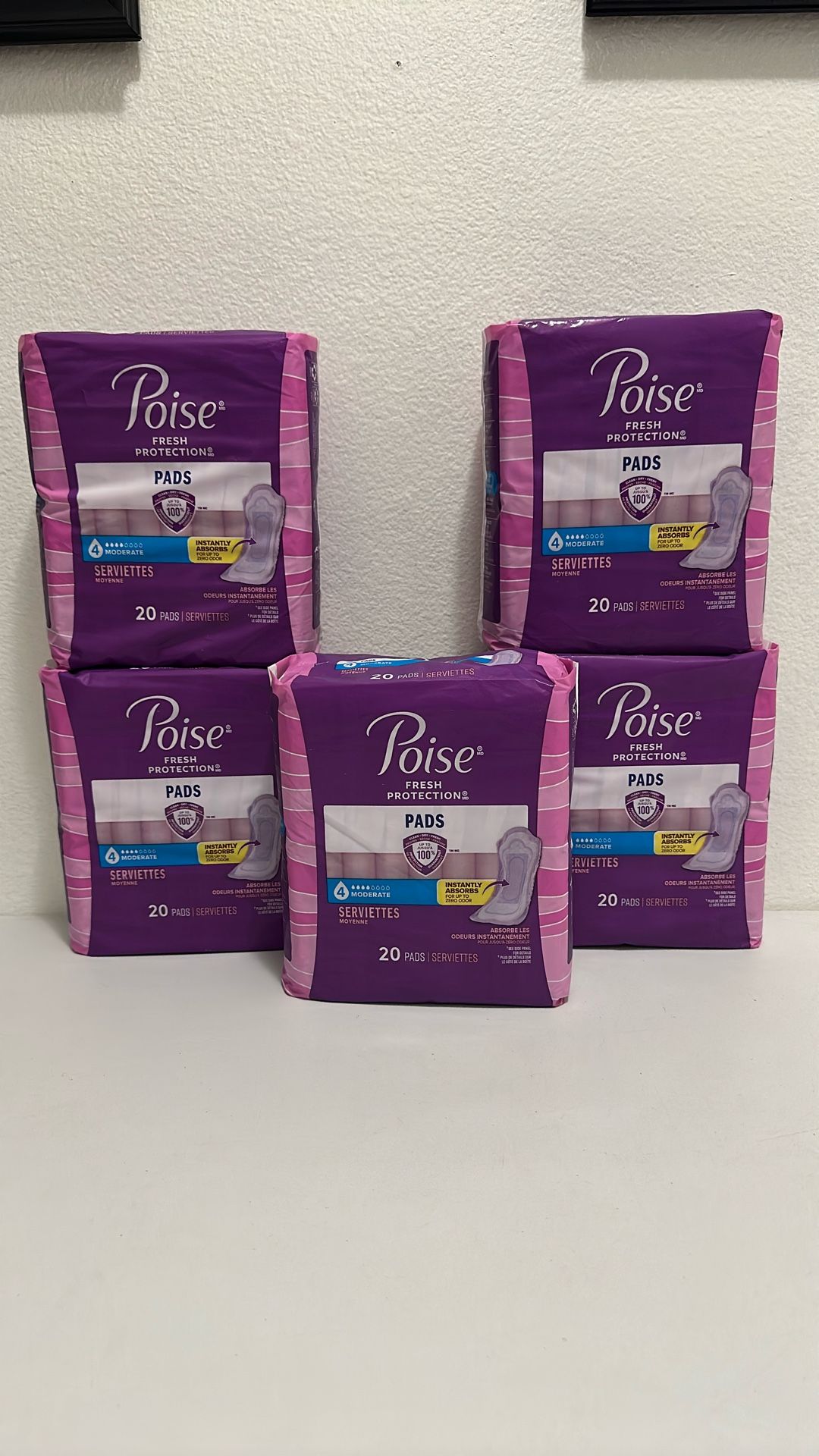 Poise Pads #4 20 Pads