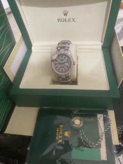 Moissanite Rolex Date-Just Snake Diamond Watch