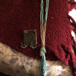 Necklace and earrings