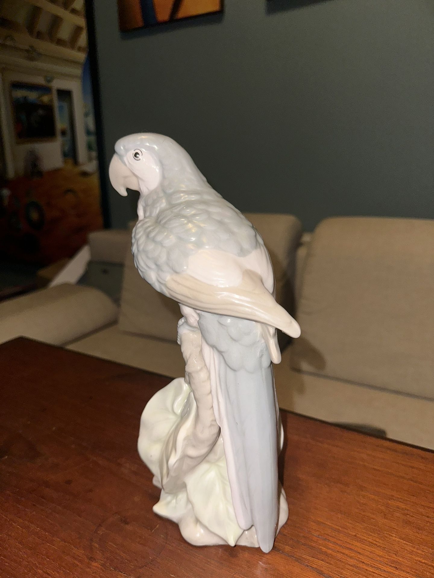 INCREDIBLE LARGE FINE PORCELAIN MACAW PARROT FIGURINE~SHAFFORD DANA COLLECTION