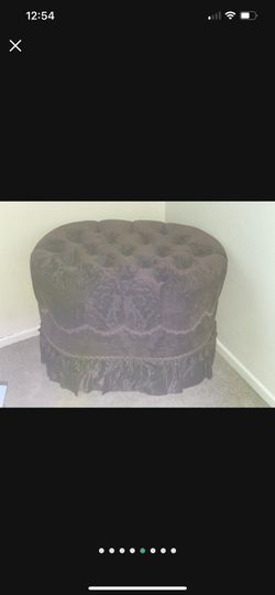 antique velvet sitting chair.