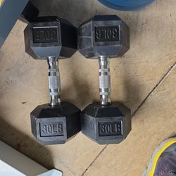 Nice 30 Pounds Dumbbells Set 