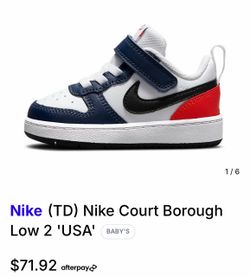 Nike Court Borough Low 2 size 5c
