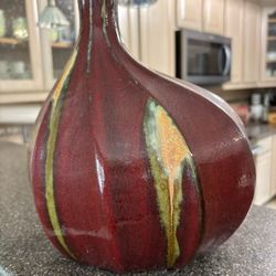 Vintage Glazed Gourd Vase