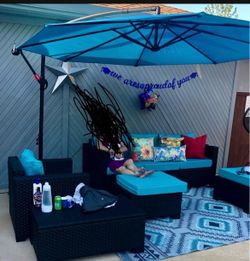 Outdoor Patio Furniture Set with Umbrella