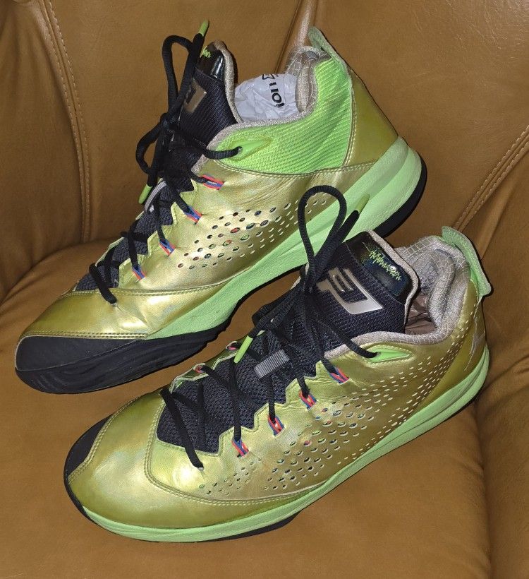 Nike Jordan CP3.VII "Venom Green" basketball shoes. Size 13