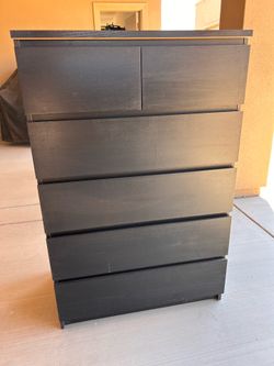 Dresser, Computer Desk w/ Monitor/ TV, Chair
