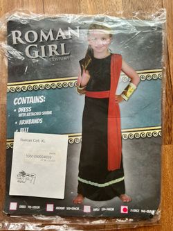 Roman Girl Costume Kids Size XL