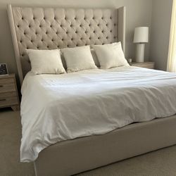 Cal King Tufted Bed Frame