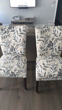 2 upholstered chairs