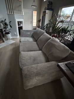 Large Gray Fabric Sofa Couch FREE!