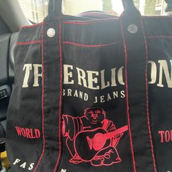 True Religion Buddha Tote Bag Never Used