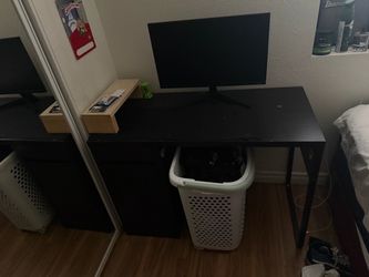 Brown desk