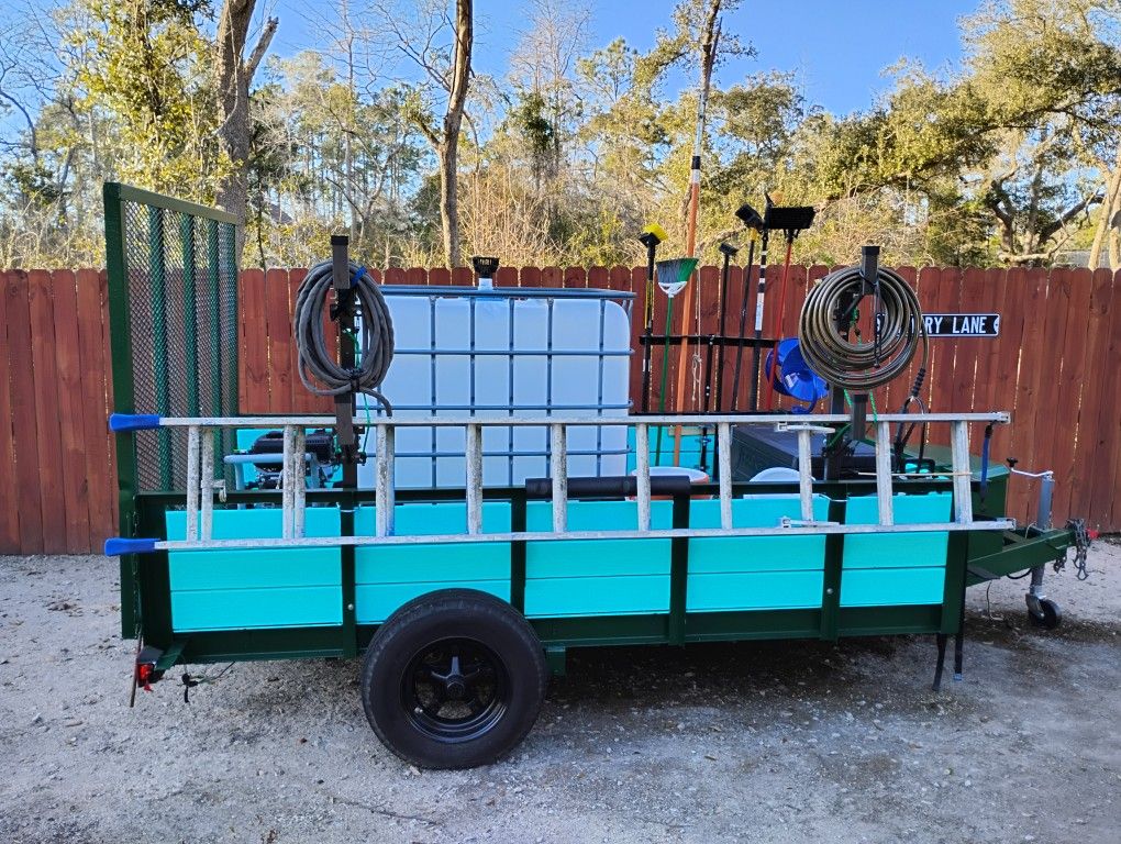 Pressure Washing Set-up, Trailer