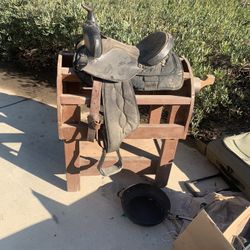 Saddle And Saddle Rack