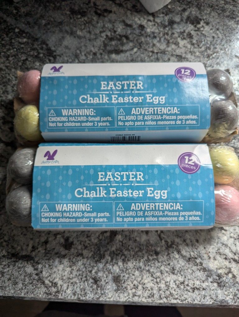 Egg Chalks 2 By 24 pks For $5.00