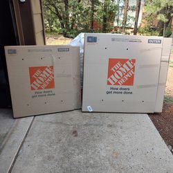 Two TV Moving Boxes And Other Miscellaneous Boxes