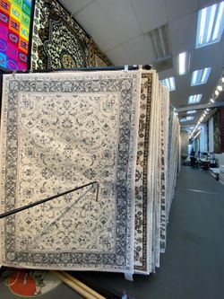 5x7 Area Rugs carpet Rugs traditional design thick colors beige gold blue