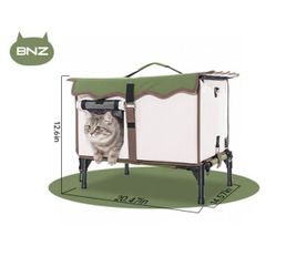 BNZ  Heated Cat House for Outside Winter Weatherproof Insulated