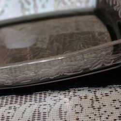 Charola De Cristal Muy Bonita Luce Como Nueva   princes House 