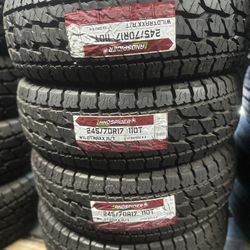 245/70/17 Landspider All Terrain Tires EACH TIRE $120/ CADA LLANTA- INSTALLED AND BALANCED