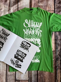 Stussy World Tour T Shirt 2000s Vintage