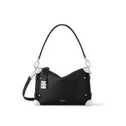 LV Trunk Black Leather Collector Bag 