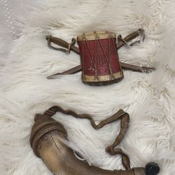 Antique Military Metal Wall Plaques