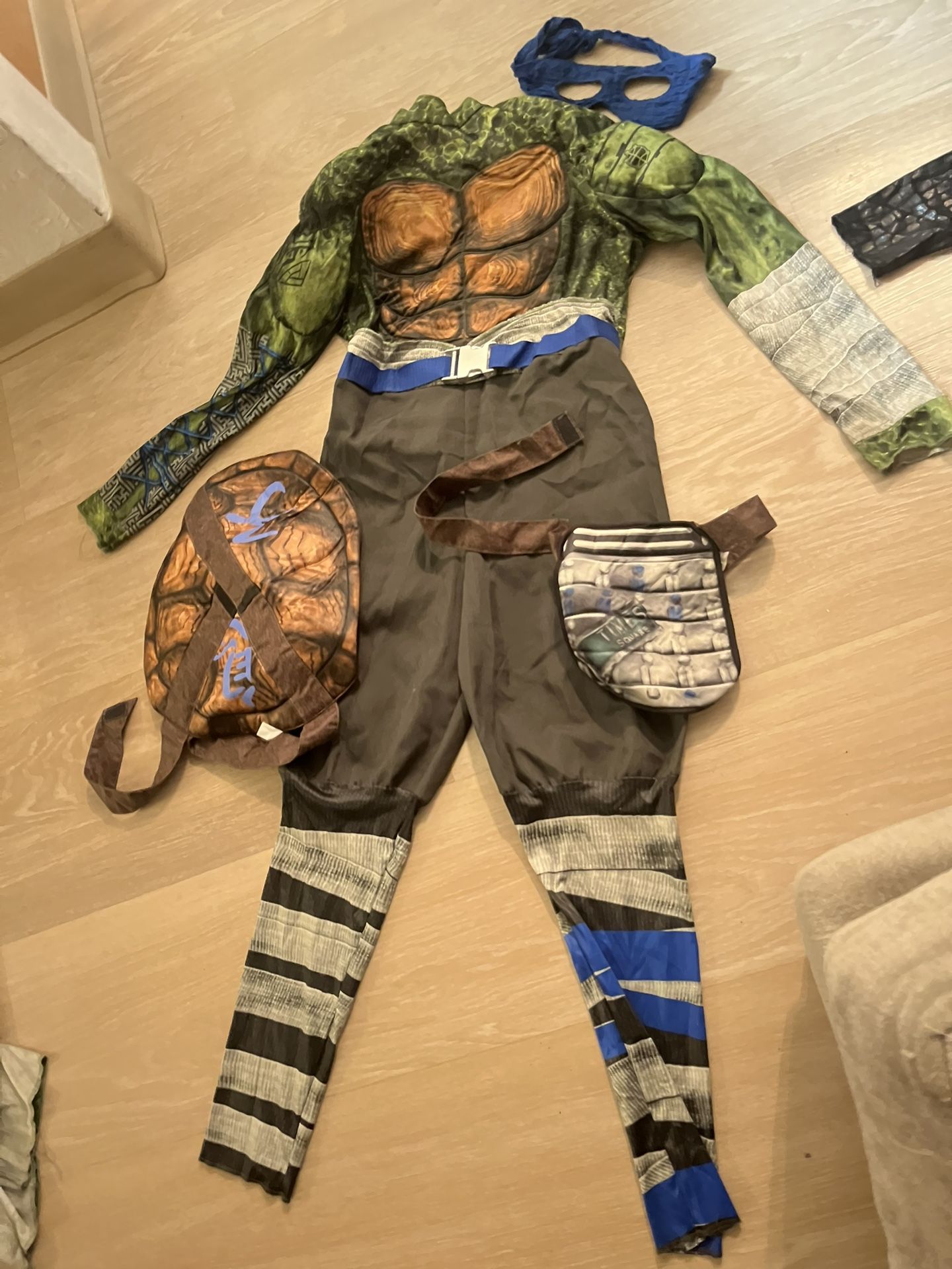 Ninja Turtle Leonardo Boys Halloween Costume Large
