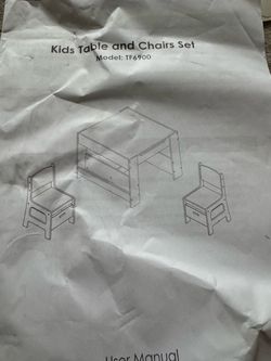 Free- Kids Table and Chairs Set Model TF6900