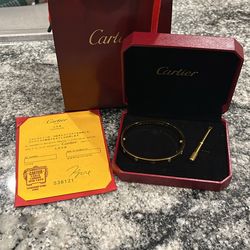 Cartier golf bracelet with screwdriver size 17 #luxury#jewerly