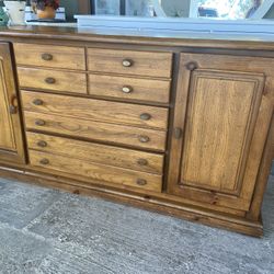 Basset Solid Wood Long Dresser 
