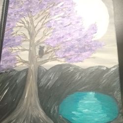 11x14 Oil Painting "Midnight Fantasy"