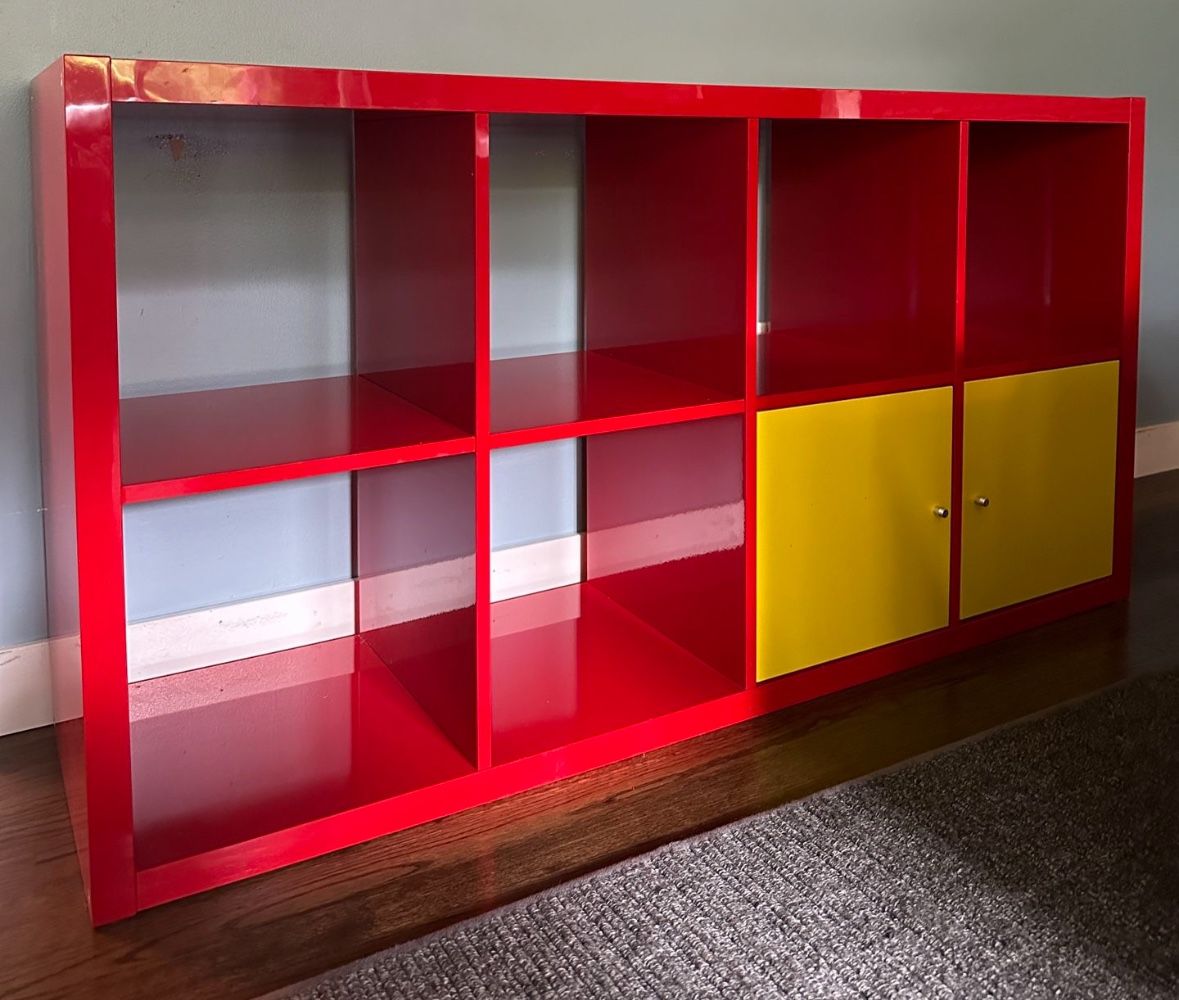 Ikea Kallax - Rare Red Color 2 X 4 for Sale in Redmond, WA - OfferUp