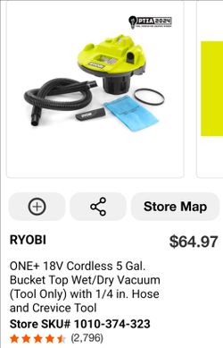 Ryobi bucket top Vacuum