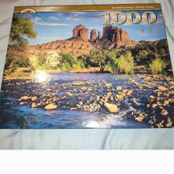 Landolls 1000 piece jigsaw puzzle Red Rock crossing Sedona Arizona