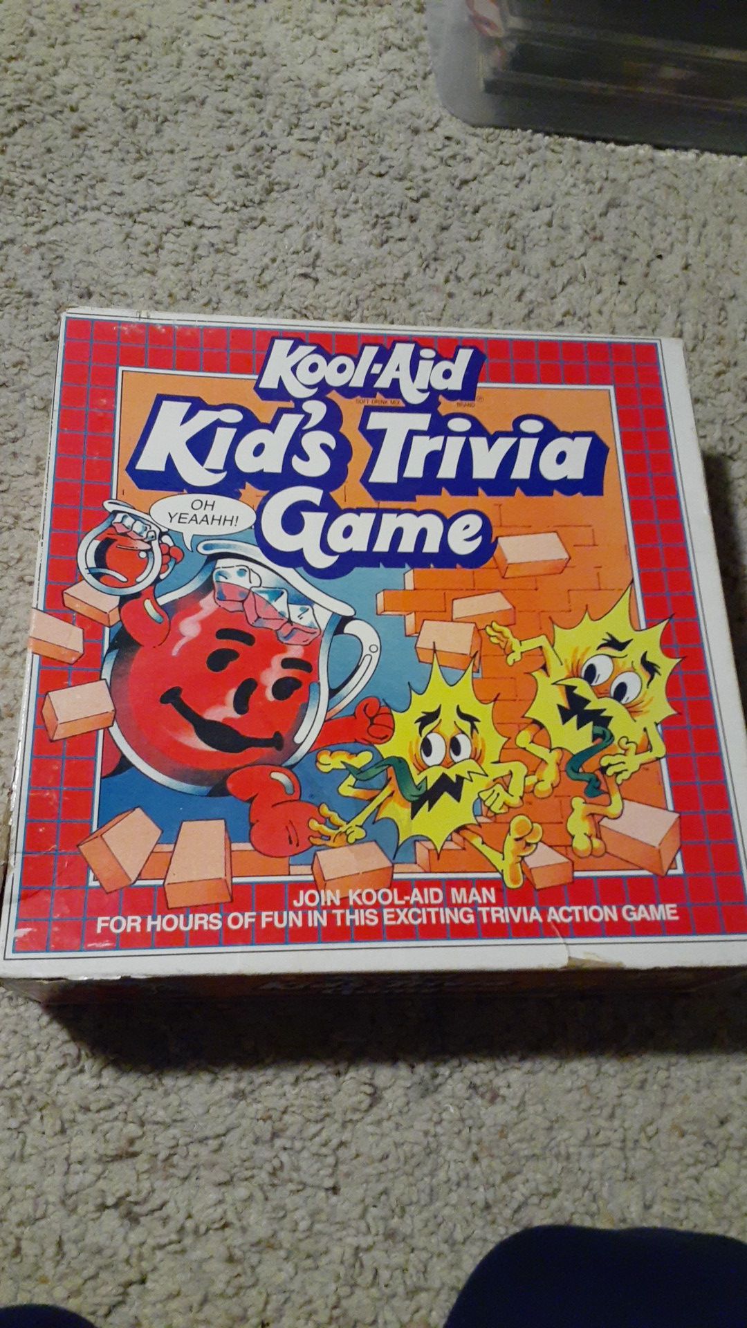Kool aid kid's trivia game. Very rare.