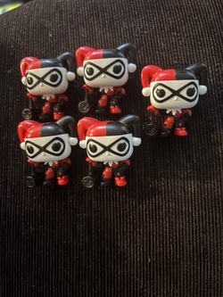Harley Quinn mini DC Comic Heroes Funko set.