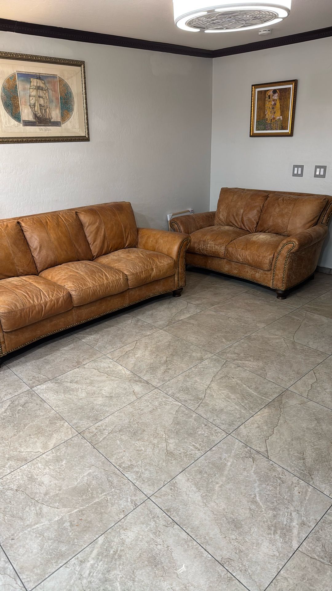 Leather Sofa And Loveseat