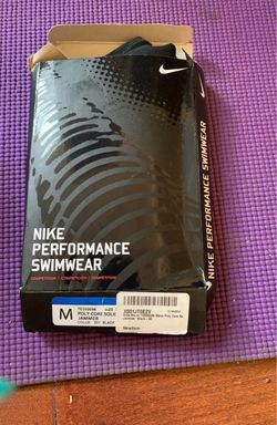 Nike Performance Swimwear Poly Core Solid Jammer Black Men’s M TESS0036