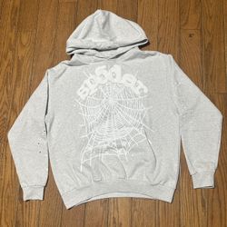 Large White Sp5der Hoodie