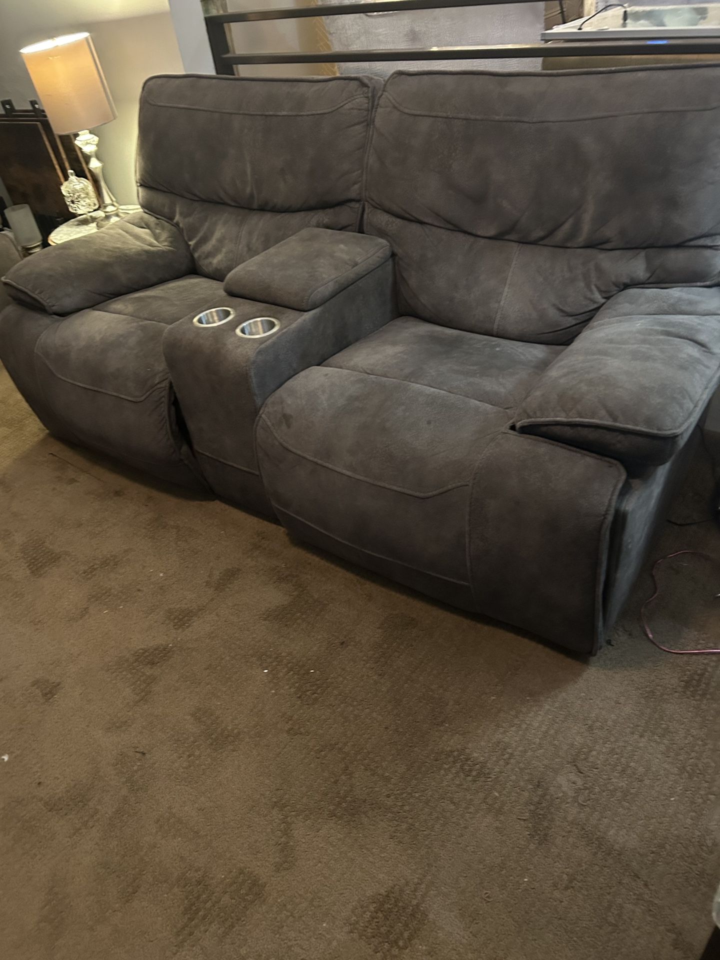 Electric Recliner, Couch, And Loveseat