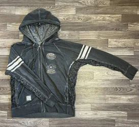 Harley Davidson Grey Women's Lace Hoodie 1W