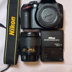 Nikon D3200 With 18-55 AF-S ED Be Lens Only 3300 Shutter Counts 
