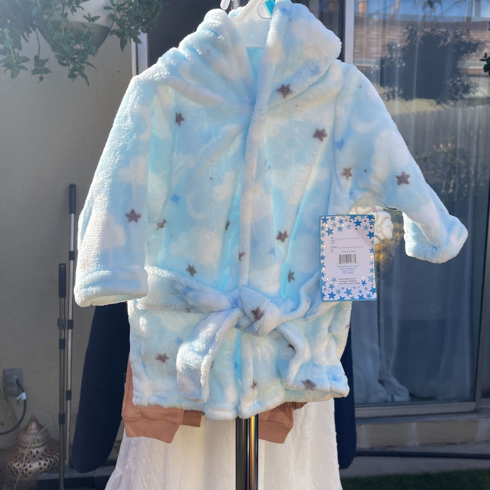 New Baby Boy Bathrobe 0-9 Months