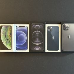 iPhone BOXES ONLY | Lot of 5 | Xs, 12, 12 Pro Max, 13, 13 Pro Max