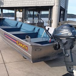 15’ Klamath Advantage Boat & 25hp Yamaha LS Outboard Motor 
