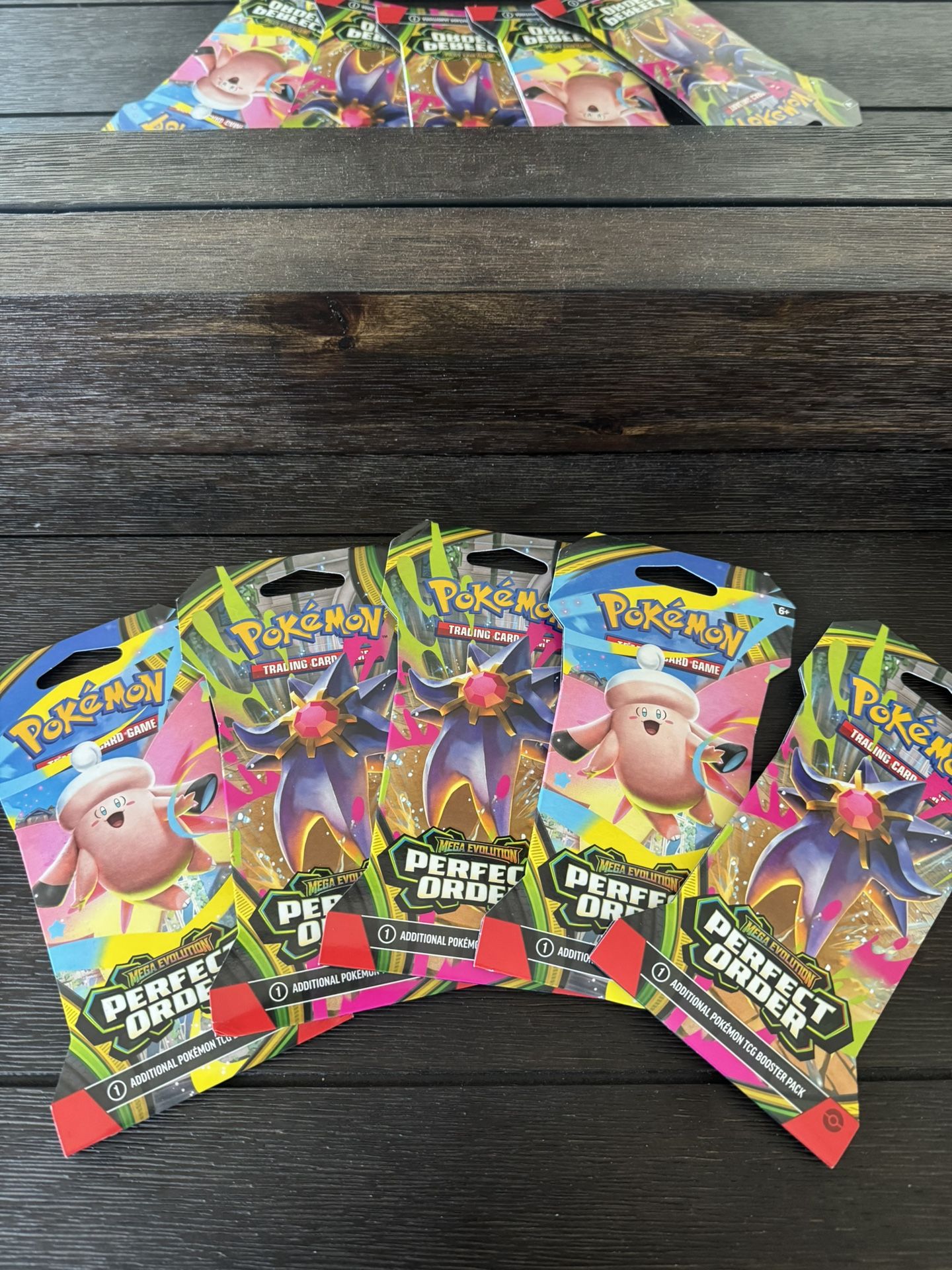Pokemon Perfect Order Sleeved Booster Packs X5