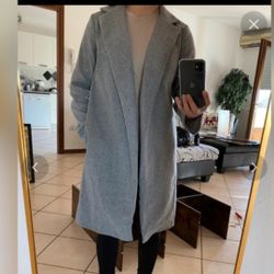 Shein Light Grey Long Coat