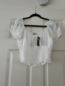 Hollister White Crop Top